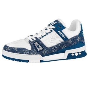 Louis Vuitton LV TrainerMonogram Denim White Blue (3)