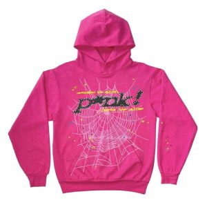 New Black Printed Hoodie – Pink *hoodies Flash sale!!