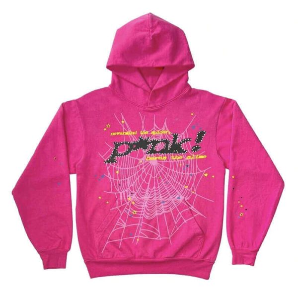 New Black Printed Hoodie – Pink *hoodies Flash sale!!