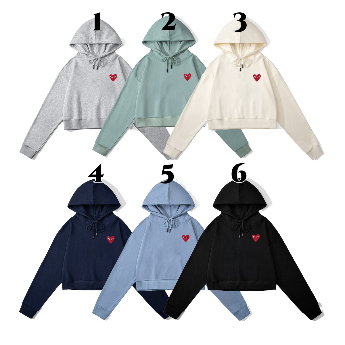 C*G Pl*y short hoodie1 *hoodies-**note the number