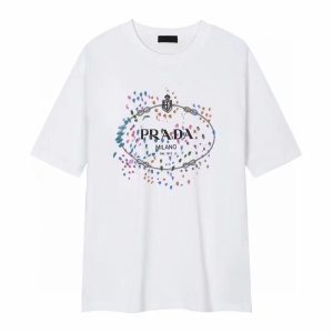 Pr*da T-Shirt White **Prada short sleeve shirt