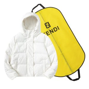 F*ndi White Logo Jacket