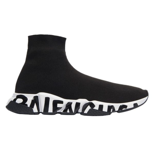 B*lenci*g* Speed Graffiti Trainers Black White
